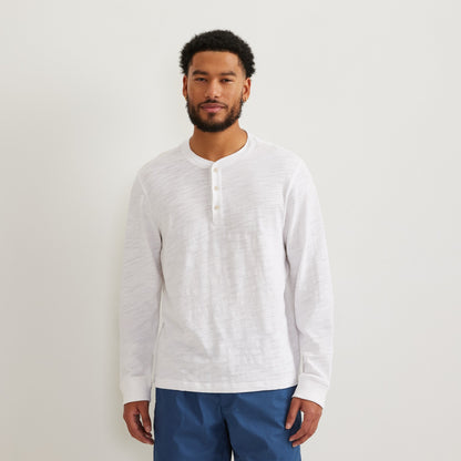 Eddie Bauer Men's LS Slub Jersey Henley