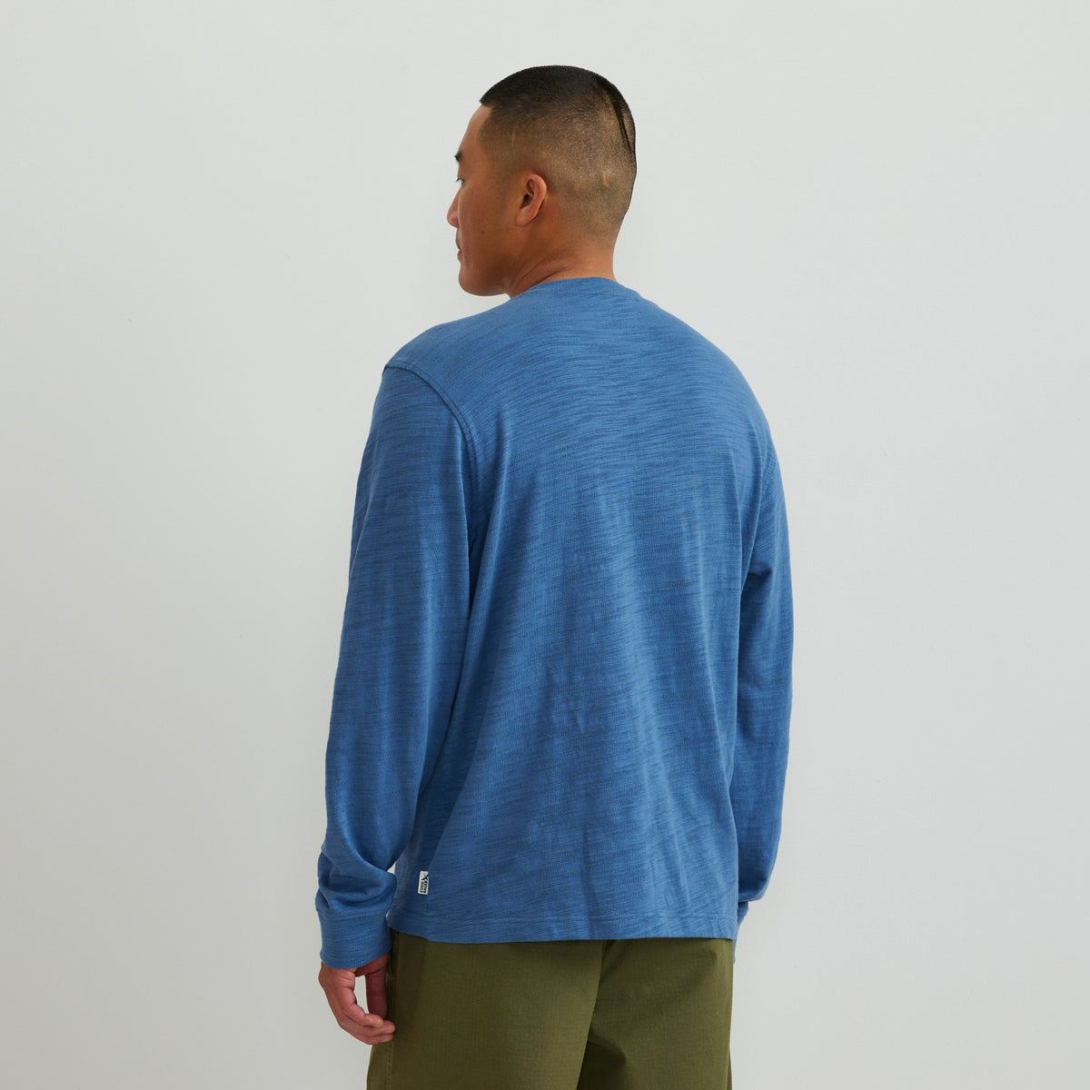 Eddie Bauer Men's LS Slub Jersey Henley