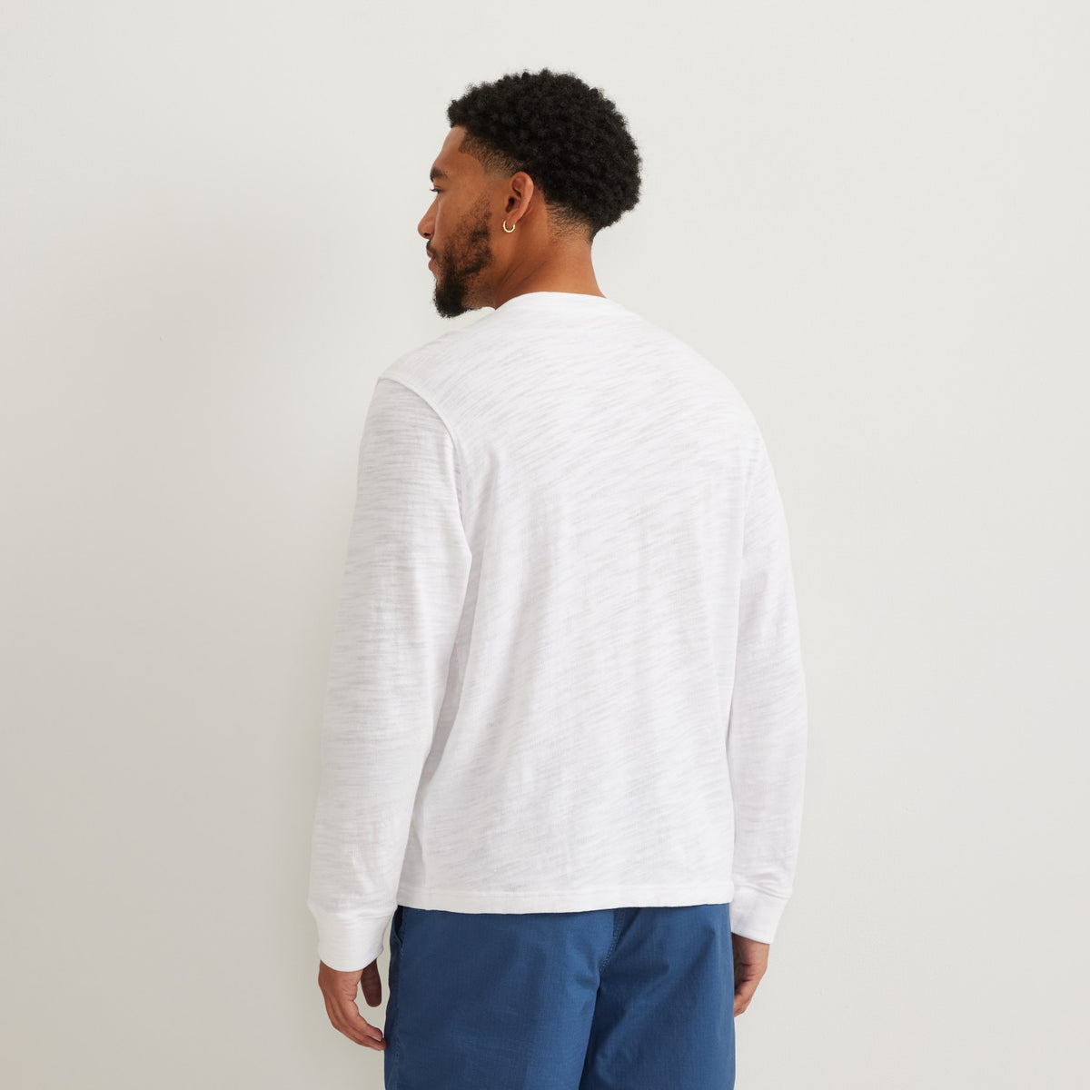 Eddie Bauer Men's LS Slub Jersey Henley