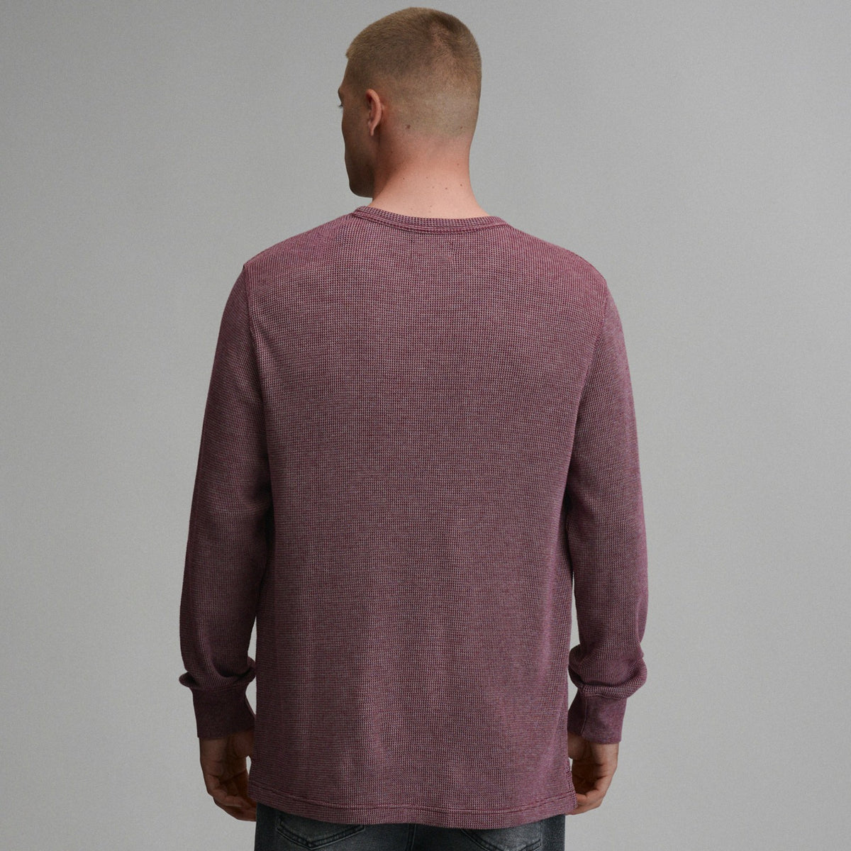 Eddie Bauer Men's Plaited Waffle Thermal Crew