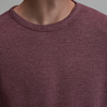 Eddie Bauer Men's Plaited Waffle Thermal Crew