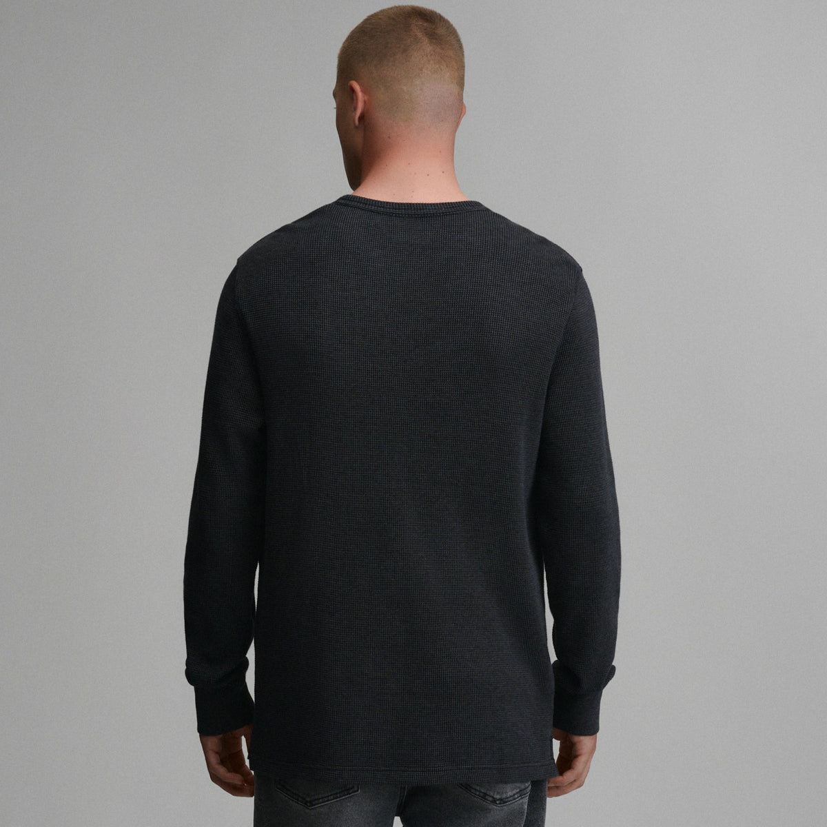 Eddie Bauer Men's Plaited Waffle Thermal Crew