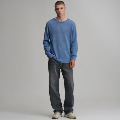 Eddie Bauer Men's Plaited Waffle Thermal Crew