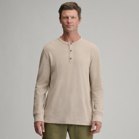 Eddie Bauer Men's Birds Eye Long-Sleeve Thermal Henley