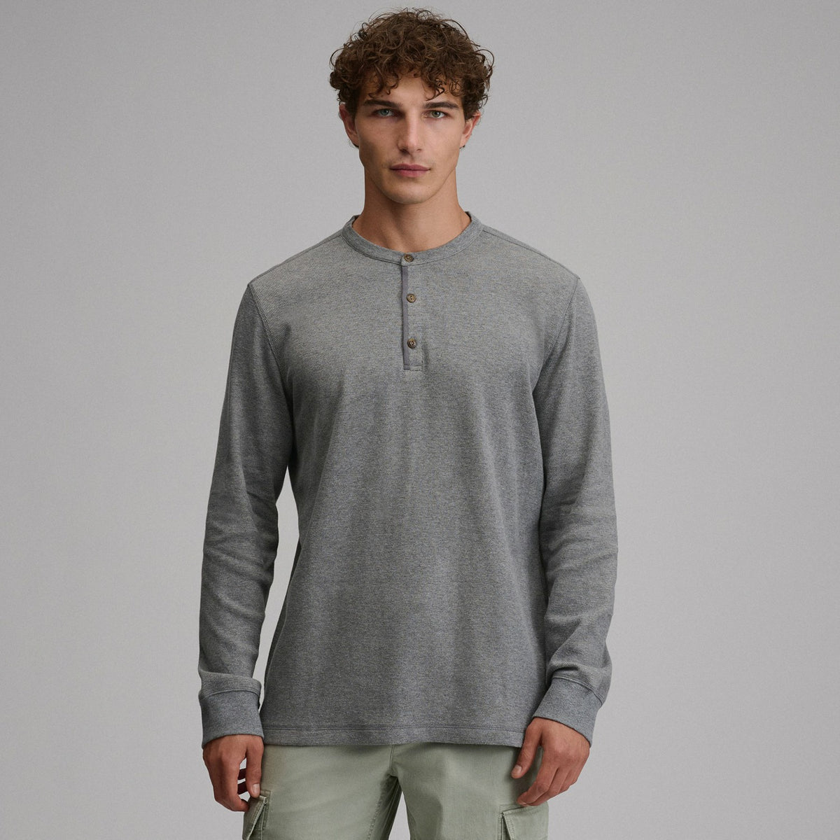 Eddie Bauer Men's Birds Eye Long-Sleeve Thermal Henley