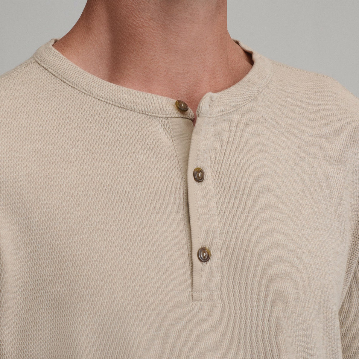 Eddie Bauer Men's Birds Eye Long-Sleeve Thermal Henley