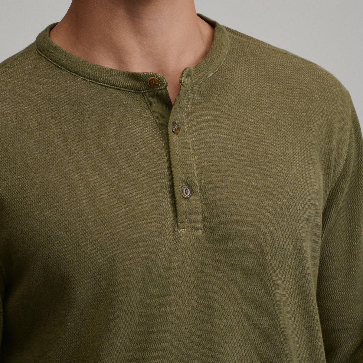 Eddie Bauer Men's Birds Eye Long-Sleeve Thermal Henley