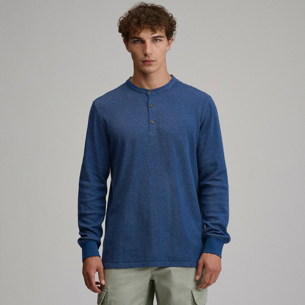Eddie Bauer Men's Birds Eye Long-Sleeve Thermal Henley