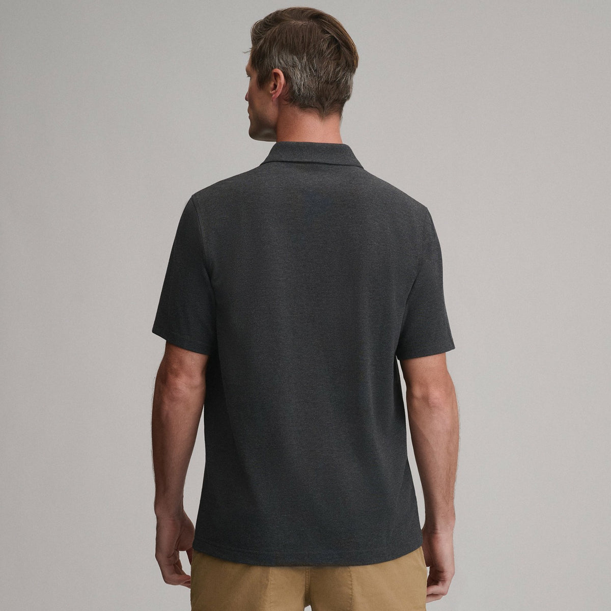 Eddie Bauer Men's SS Signature Pique Polo
