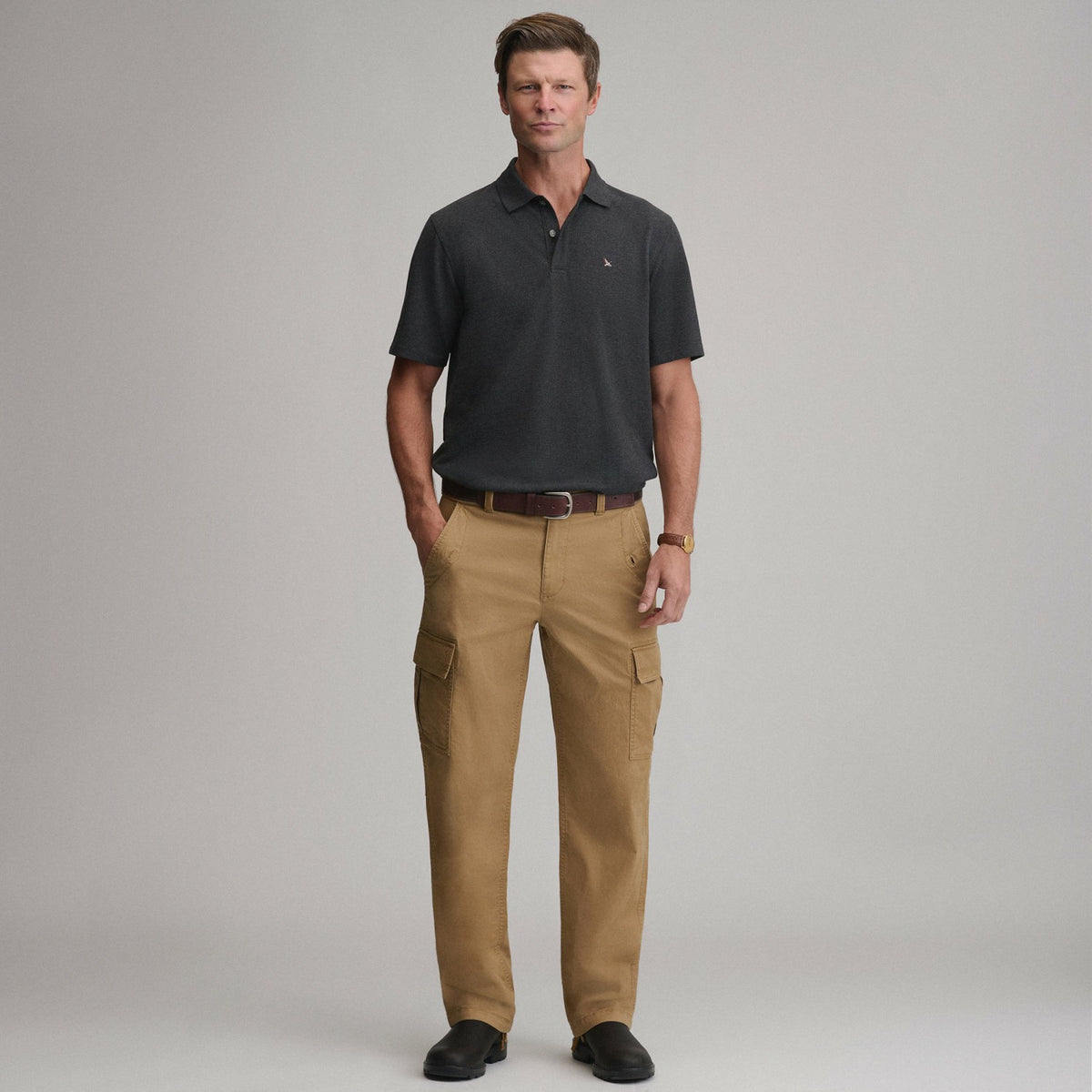 Eddie Bauer Men's SS Signature Pique Polo