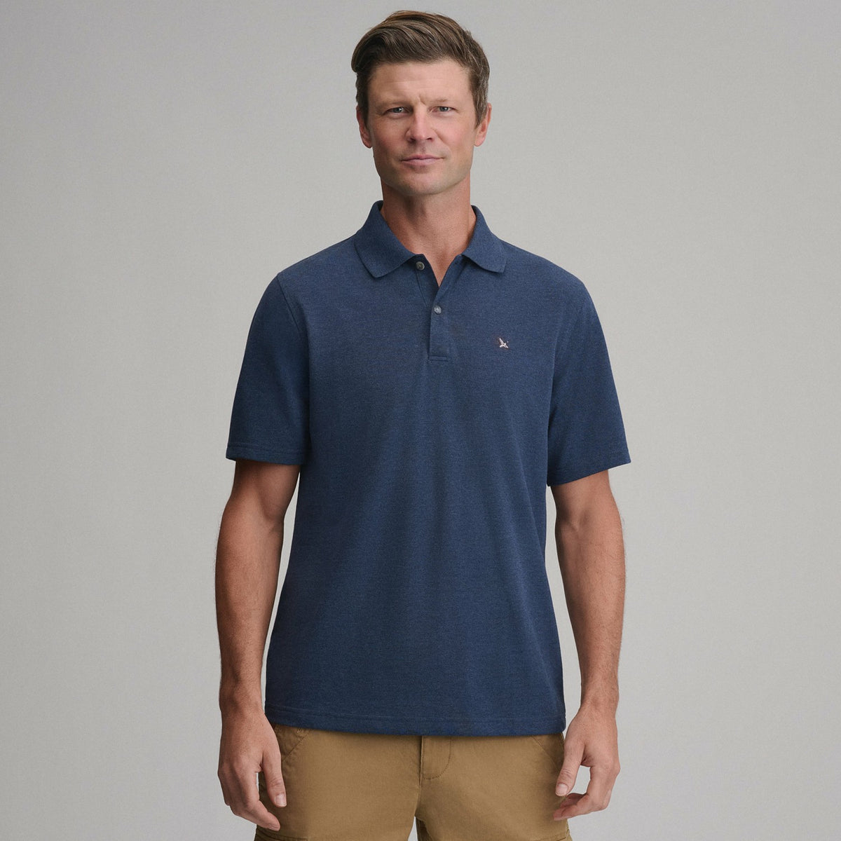 Eddie Bauer Men's SS Signature Pique Polo