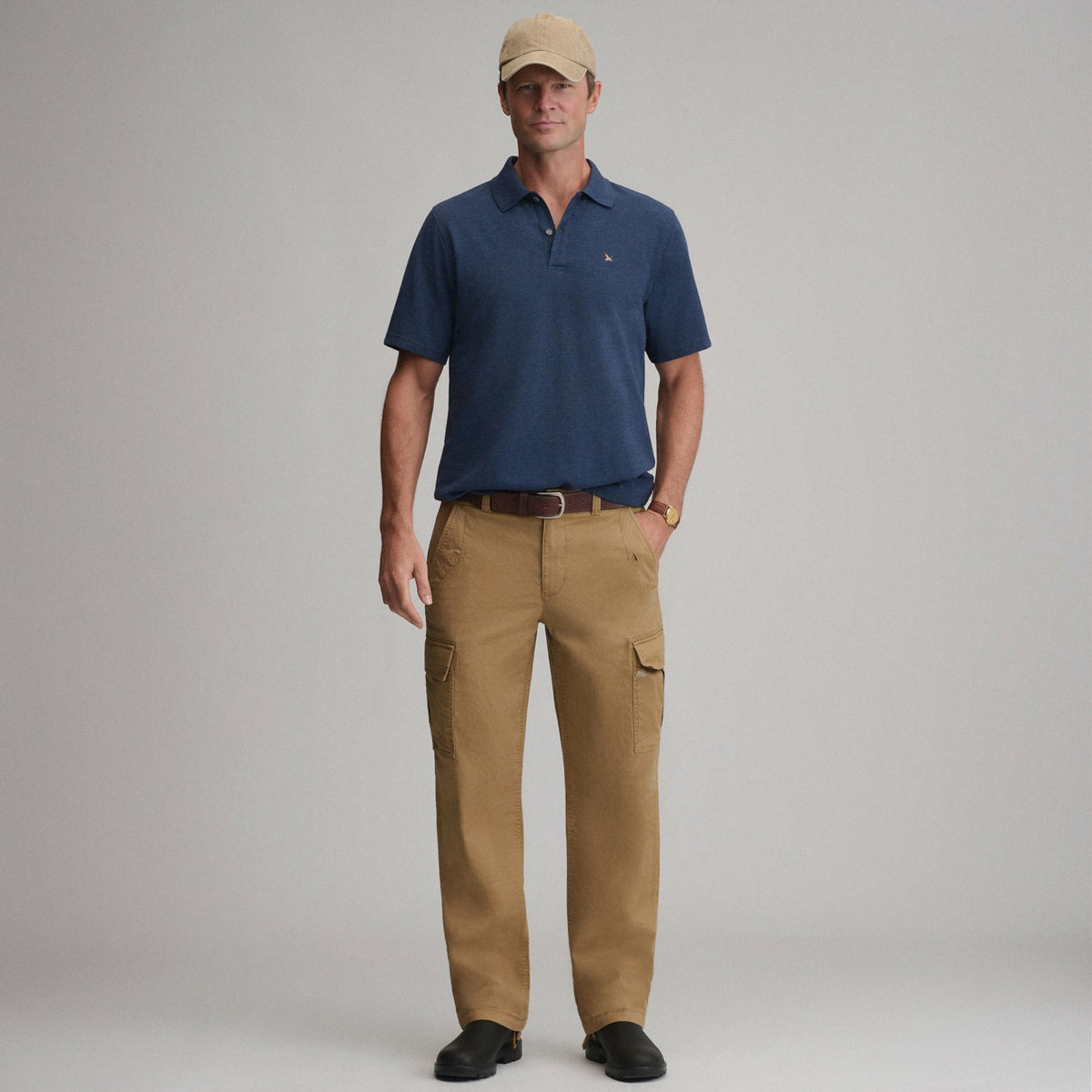 Eddie Bauer Men's SS Signature Pique Polo