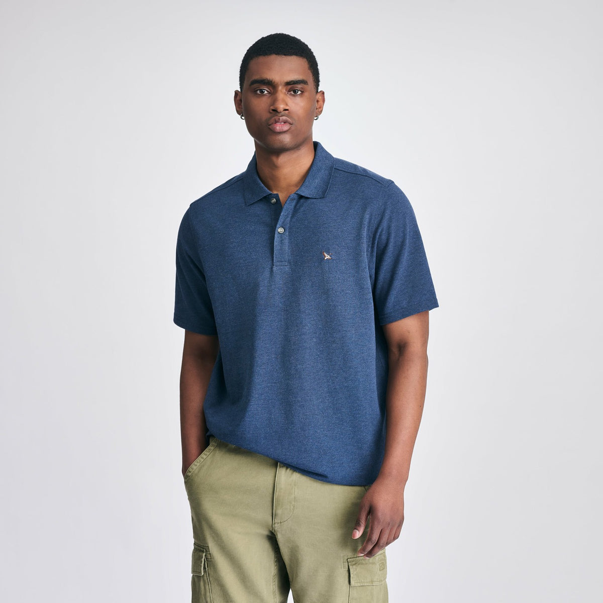 Eddie Bauer Men's SS Signature Pique Polo