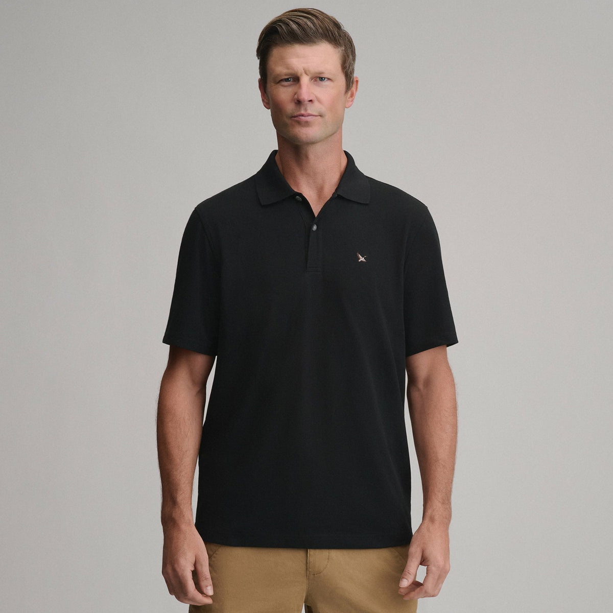 Eddie Bauer Men's SS Signature Pique Polo