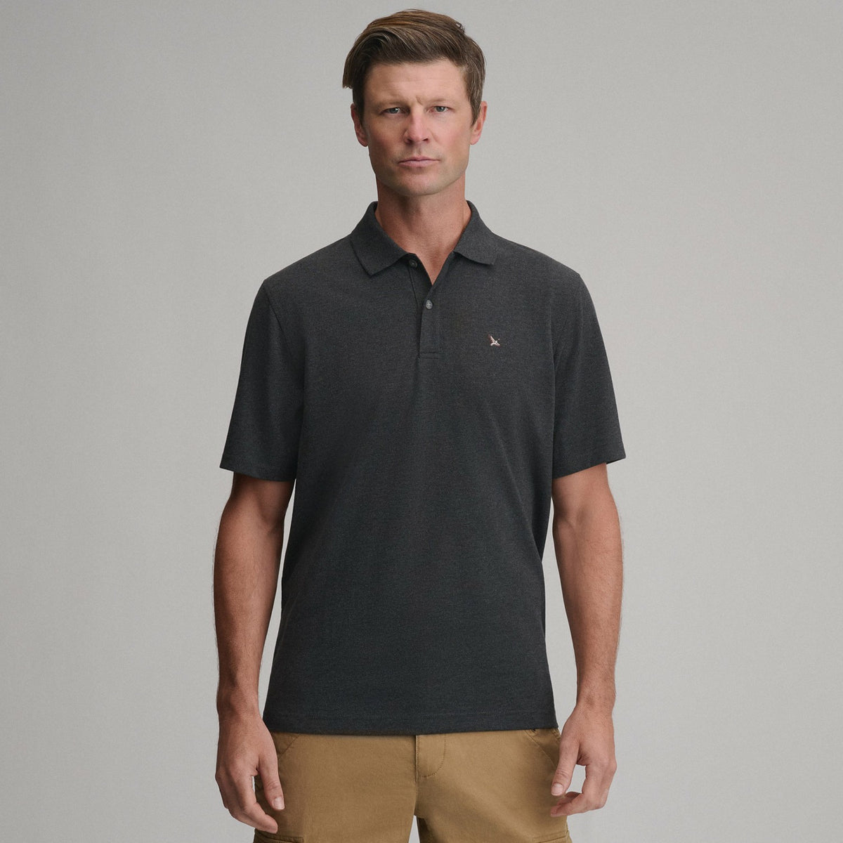 Eddie Bauer Men's SS Signature Pique Polo