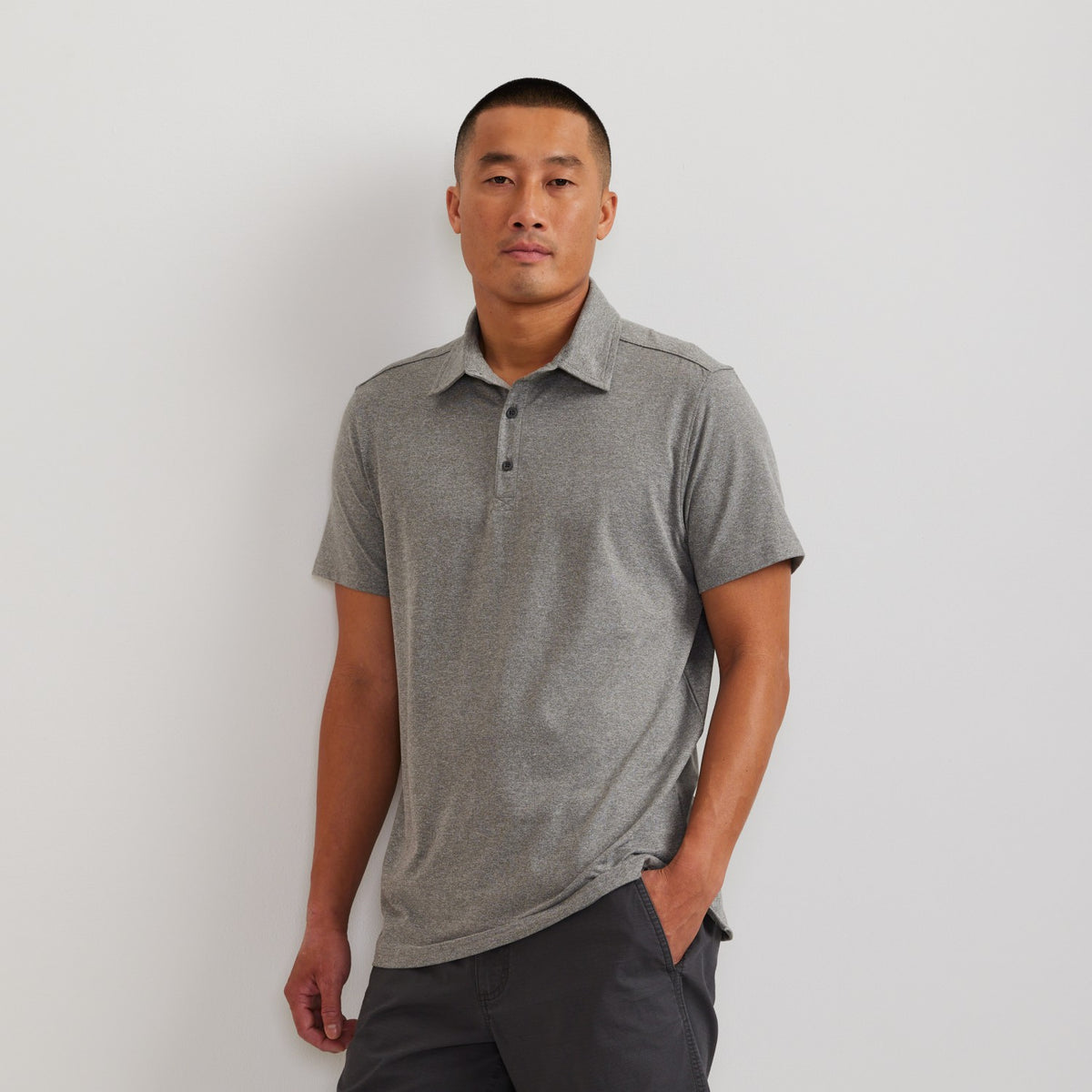 Eddie Bauer Men's SS Men'sn Trek Polo 2.0