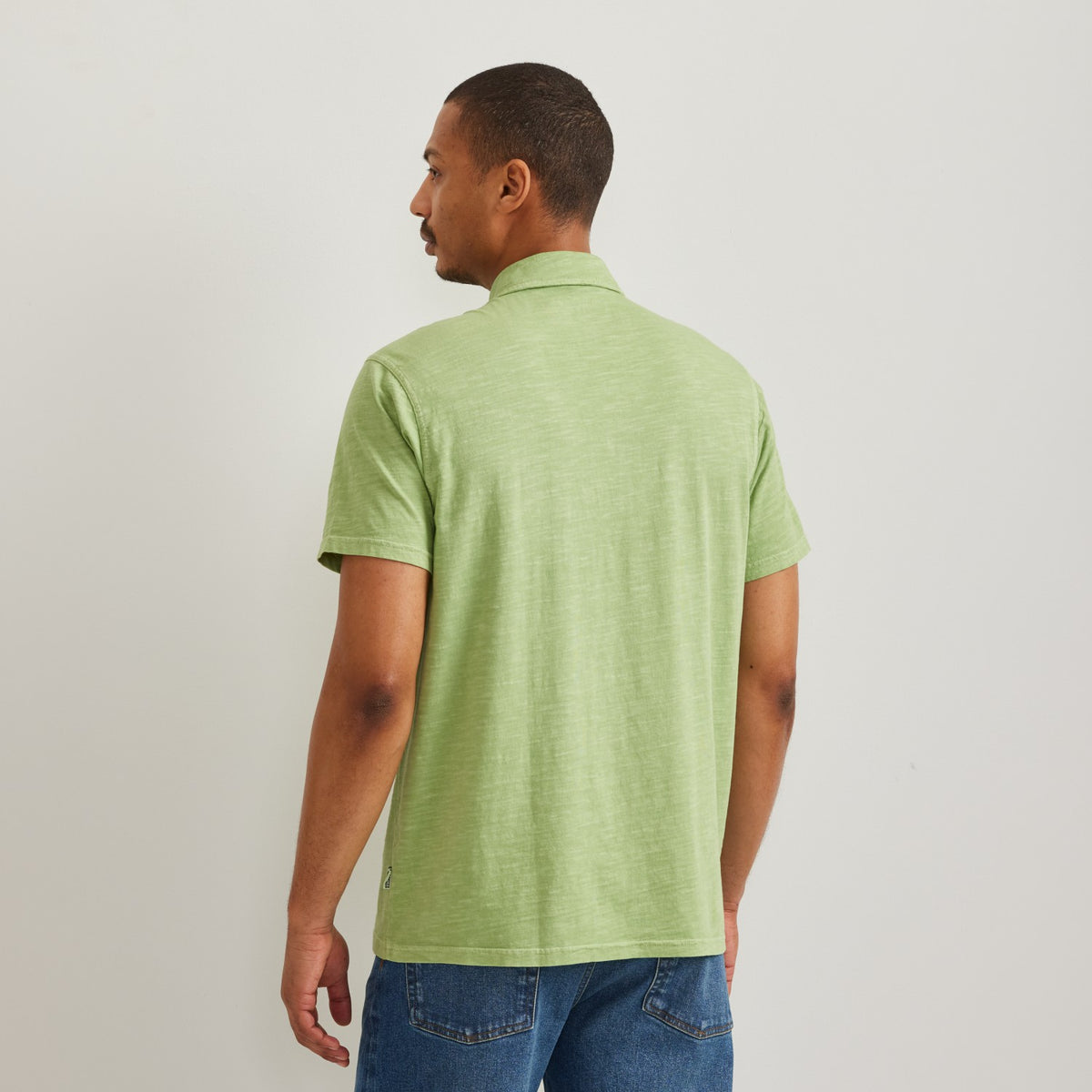 Eddie Bauer Men's SS Sunwashed Cotton Pocket Polo