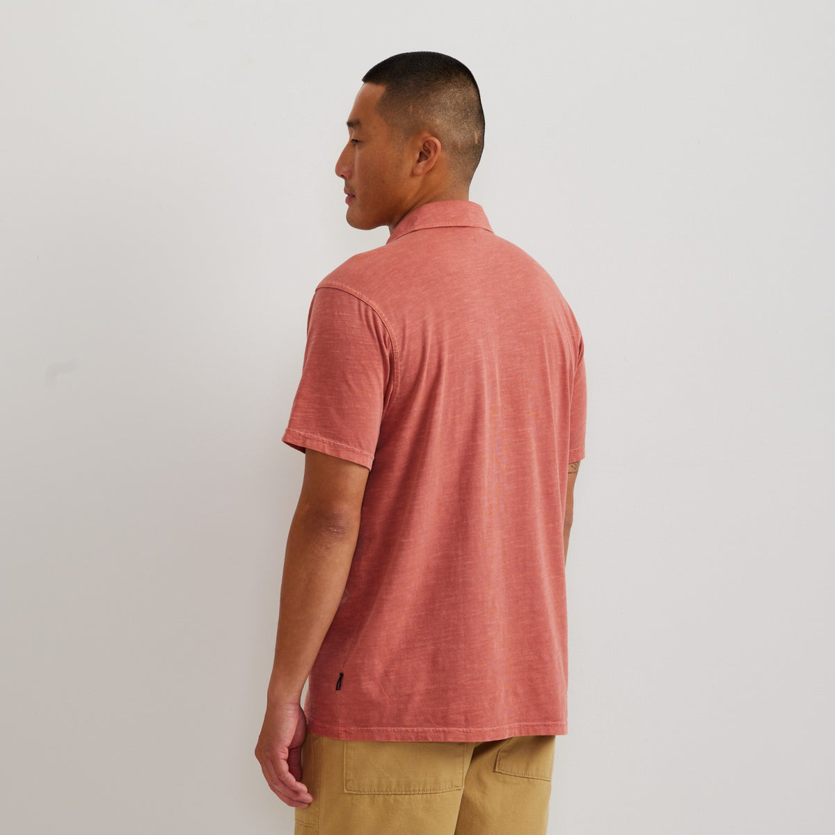 Eddie Bauer Men's SS Sunwashed Cotton Pocket Polo