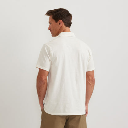 Eddie Bauer Men's SS Sunwashed Cotton Pocket Polo