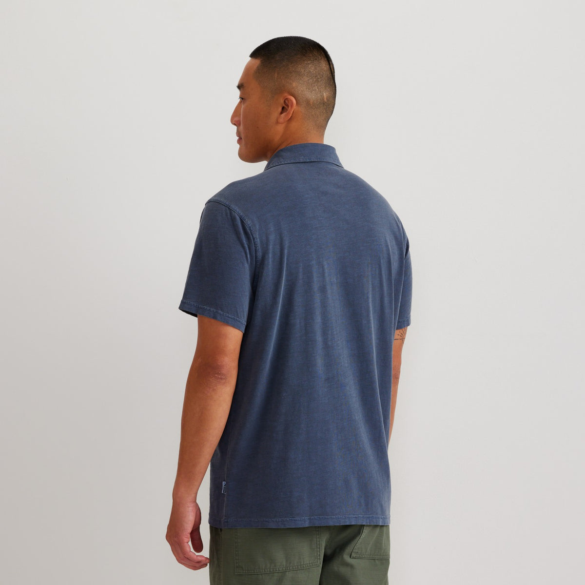 Eddie Bauer Men's SS Sunwashed Cotton Pocket Polo