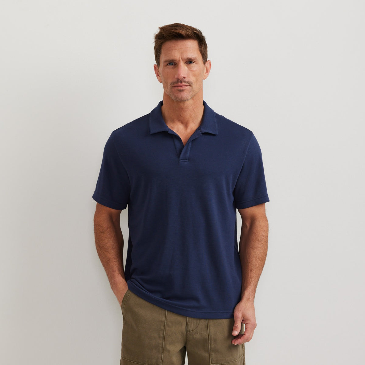 Eddie Bauer Men's SS Journey Modal Polo