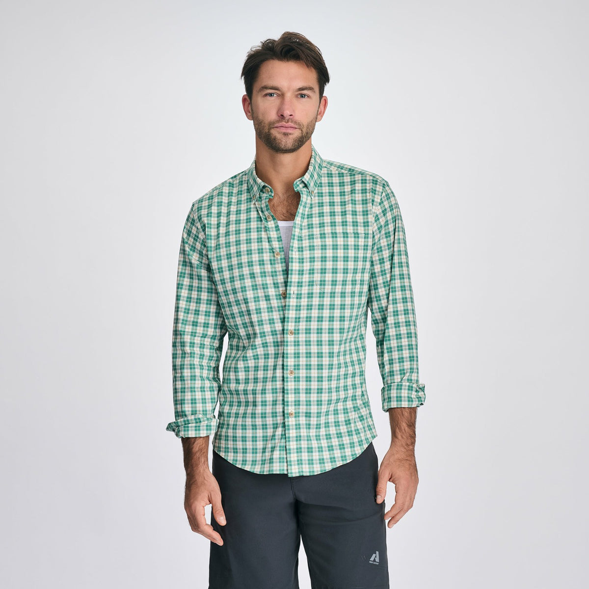 Eddie Bauer Men's LS Voyager Flex Shirt