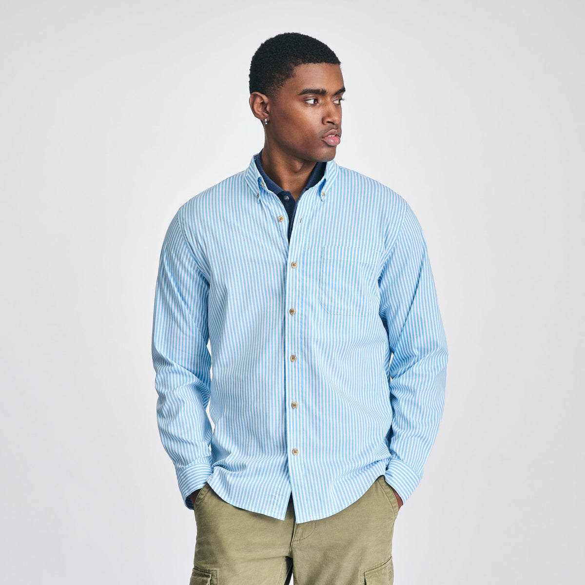 Eddie Bauer Men's LS Voyager Flex Shirt