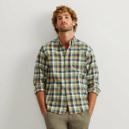 Eddie Bauer Men's LS Classic Eddie's Favorite Fl