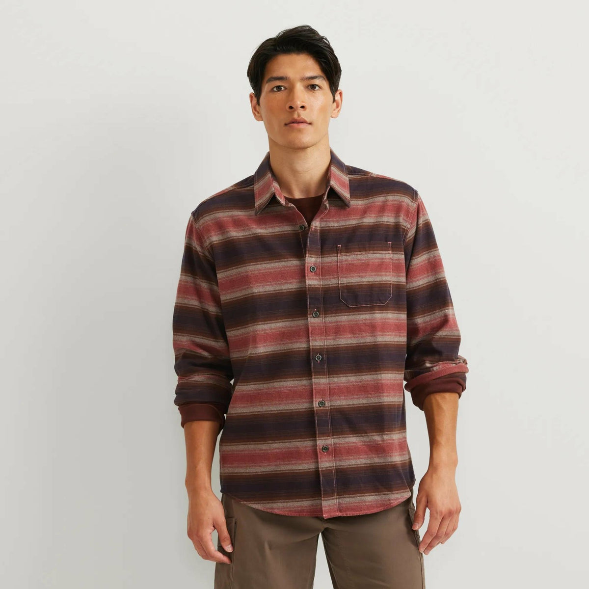 Eddie Bauer Men's LS Classic Eddie's Favorite Fl
