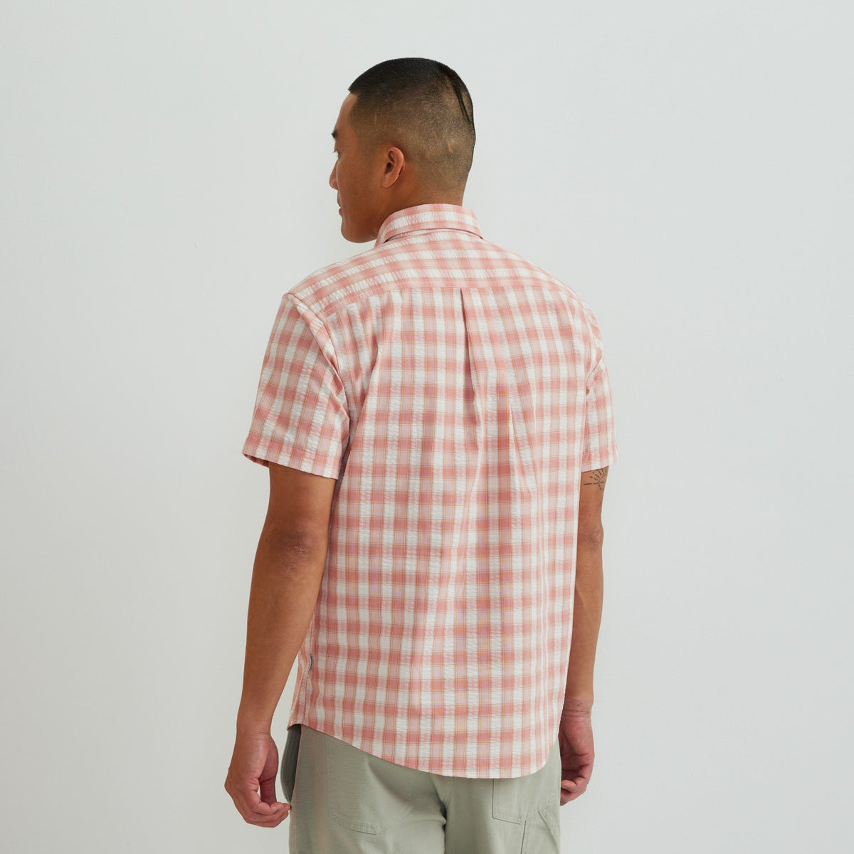 Eddie Bauer Men's SS Pack It Seersucker 3.0