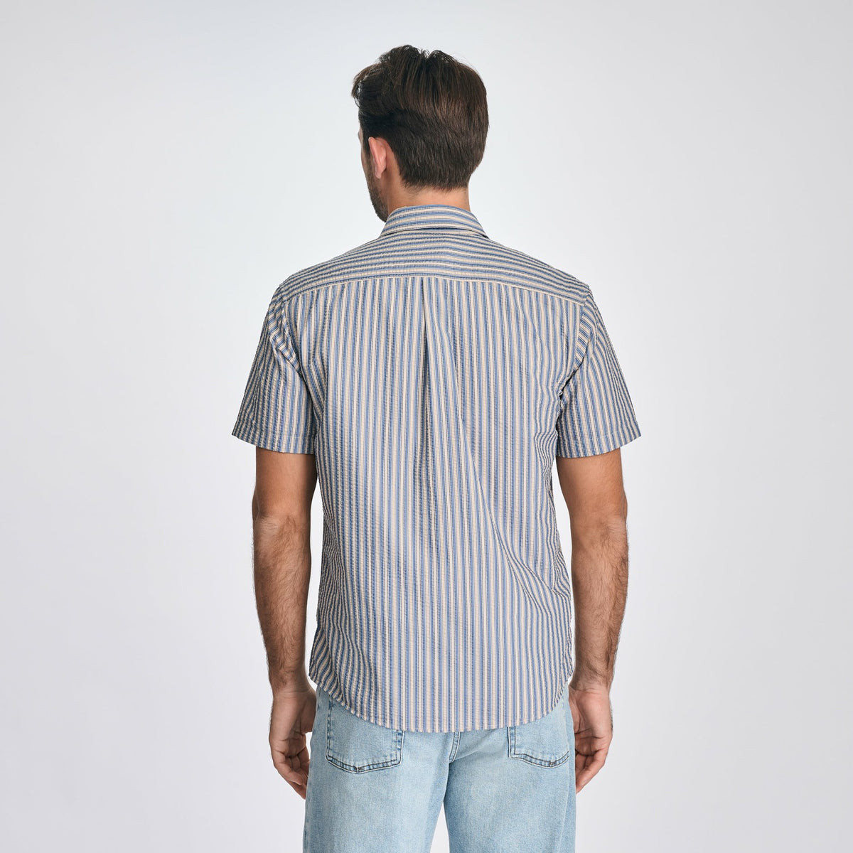 Eddie Bauer Men's SS Pack It Seersucker 3.0