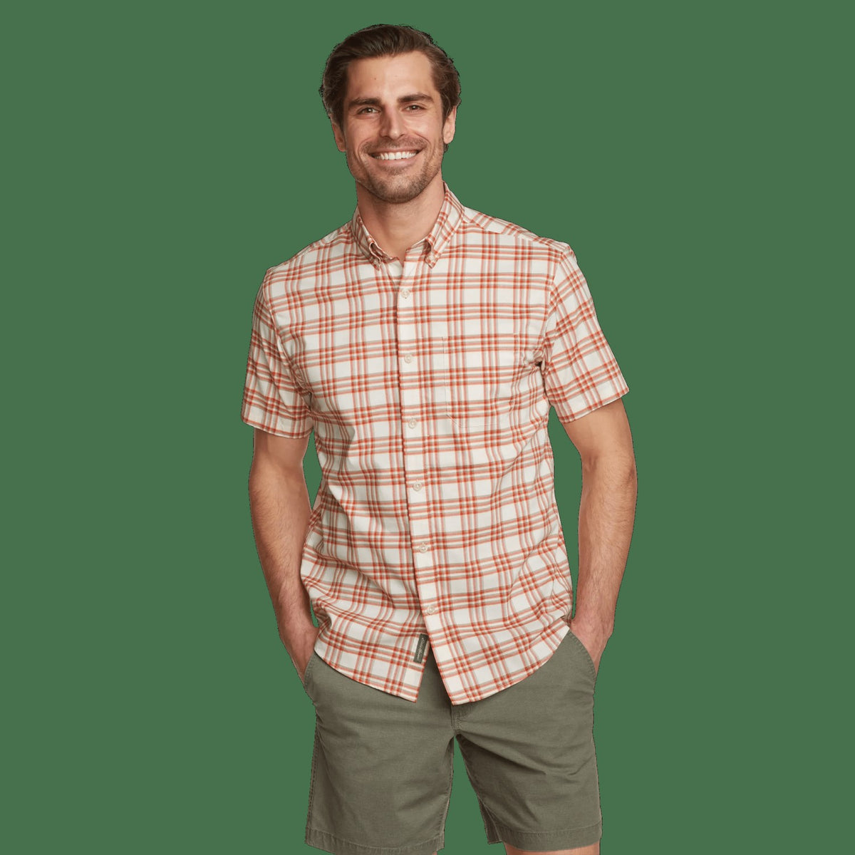 Eddie Bauer Men's SS Voyager Flex Shirt