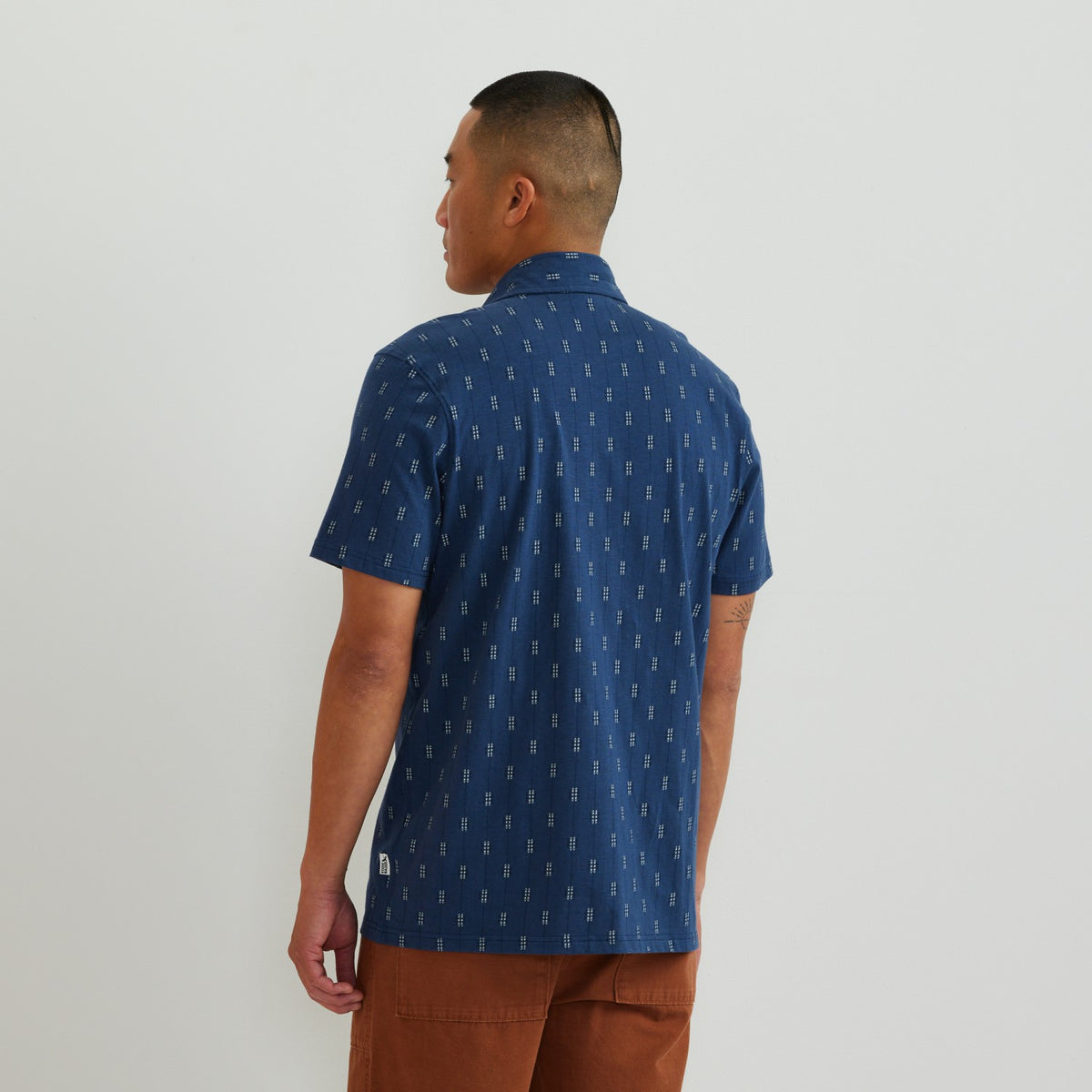 Eddie Bauer Men's SS New Baja Knit Button Up