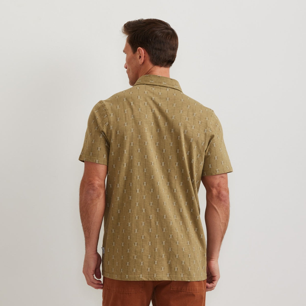 Eddie Bauer Men's SS New Baja Knit Button Up