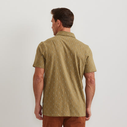 Eddie Bauer Men's SS New Baja Knit Button Up