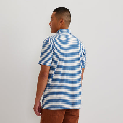 Eddie Bauer Men's SS New Baja Knit Button Up
