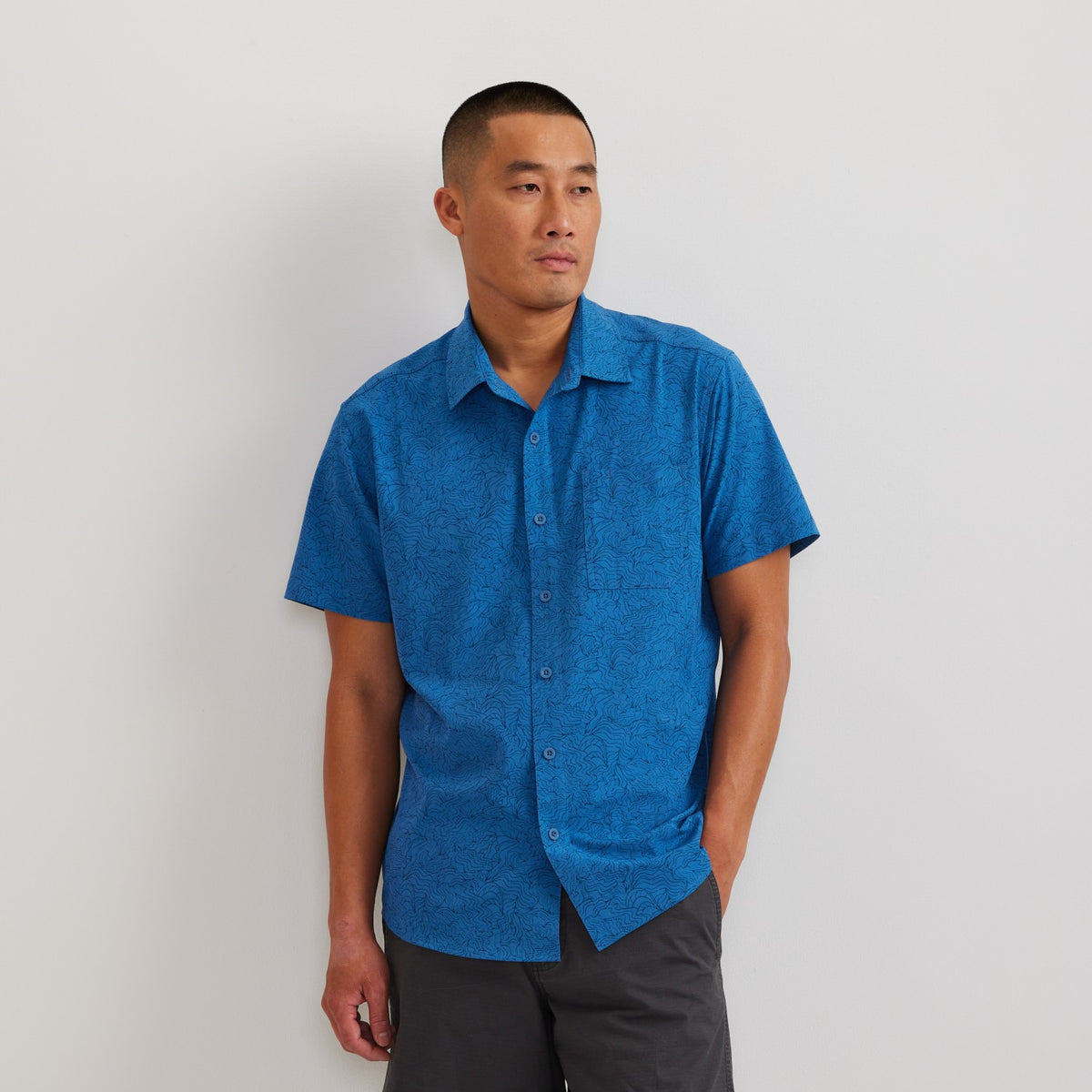 Eddie Bauer Men's SS Departure 1Pocket Shirt