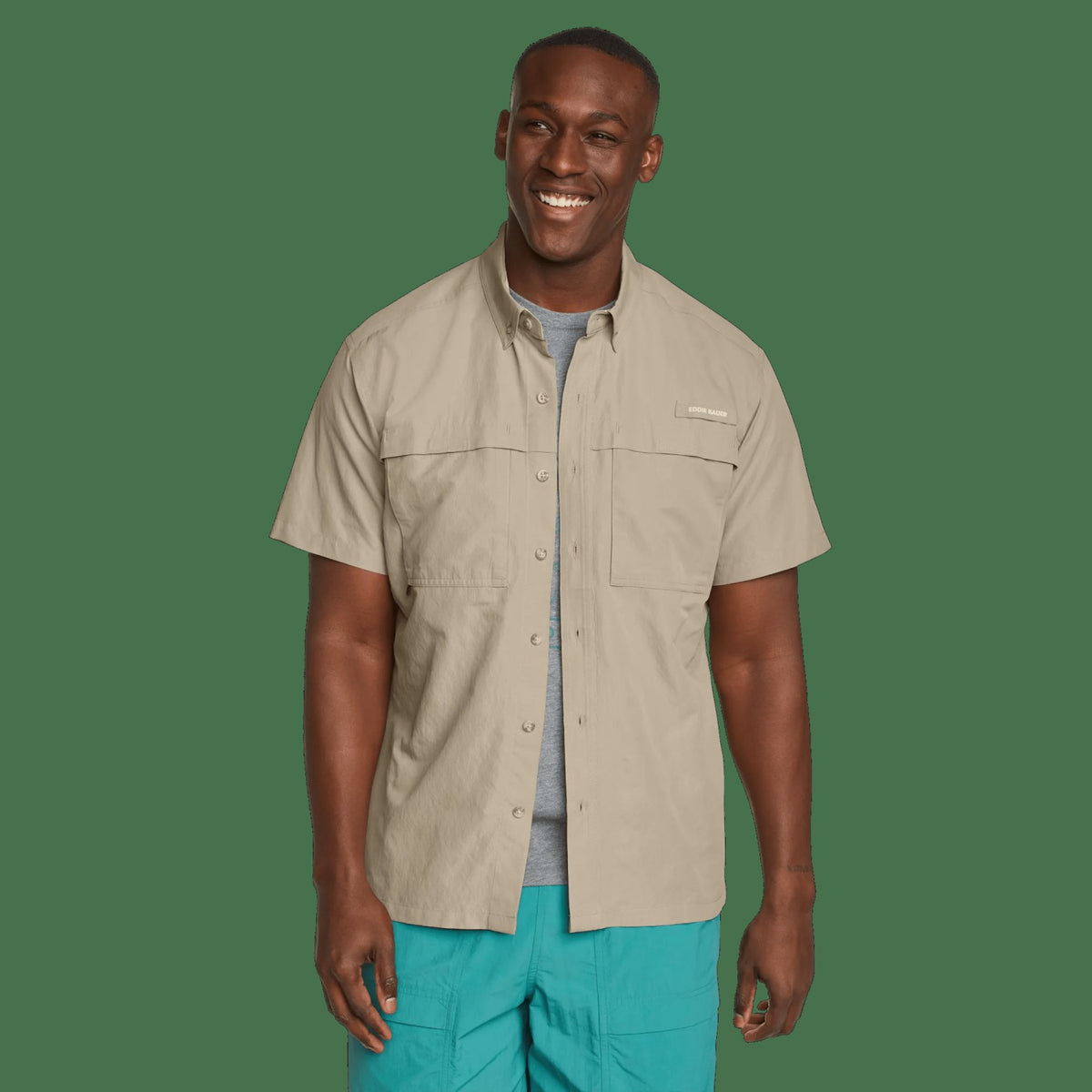 Eddie Bauer Men's SS Rainier Ripstop Shirt
