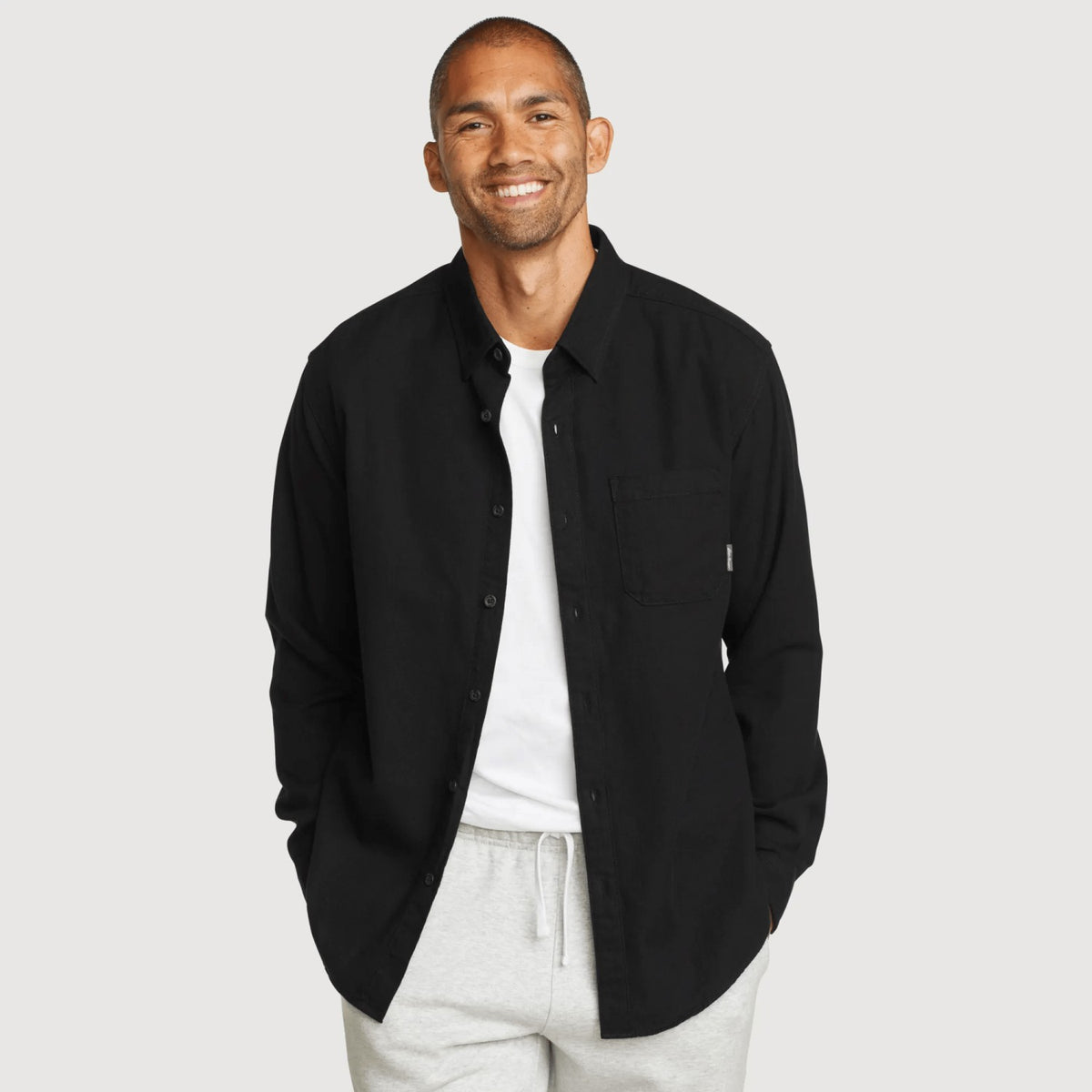 Eddie Bauer Men's LS Classic 1 Pocket Eddies Favoritef