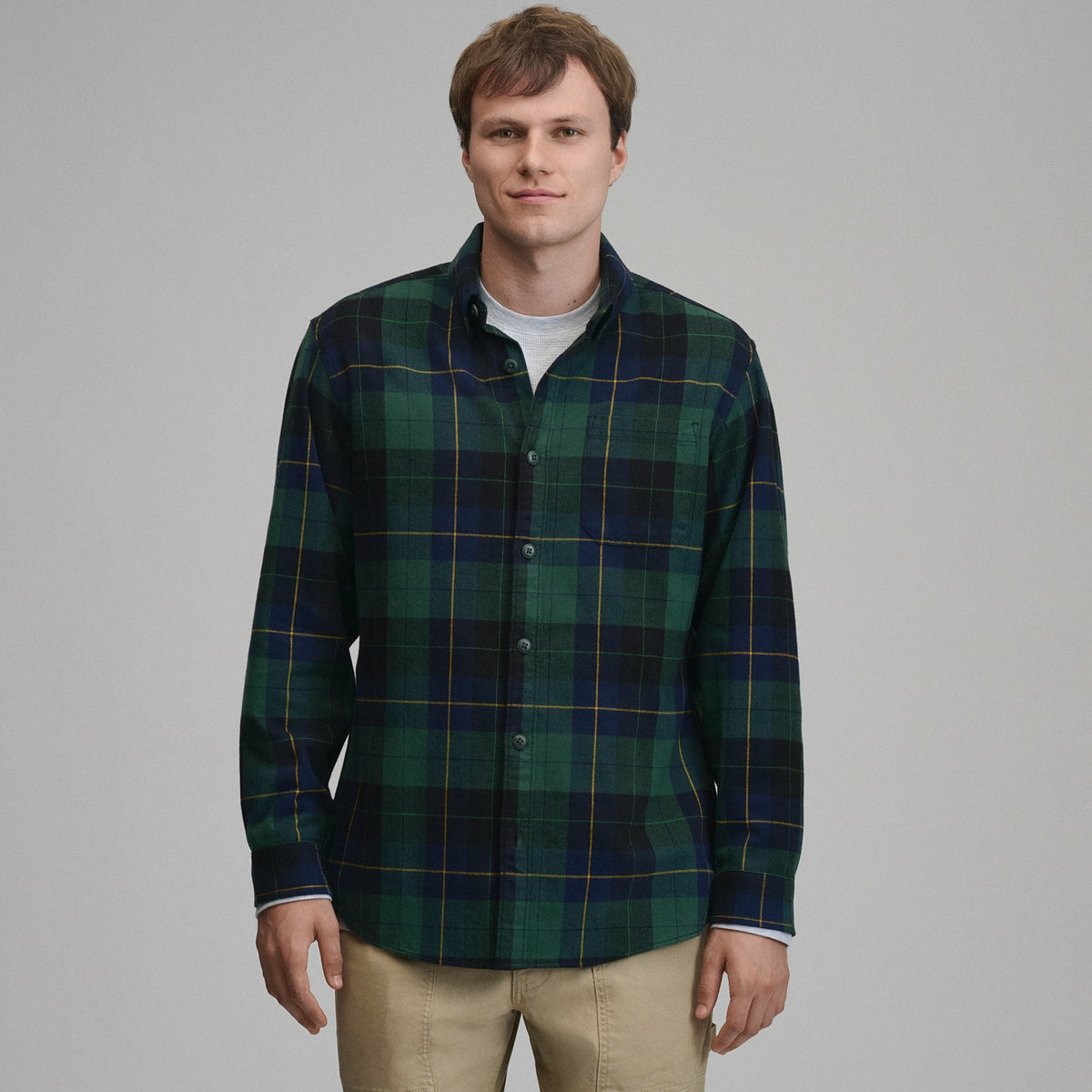 Eddie Bauer Men's Eddie's Favorite Flannel Relaxed Fit Shirt