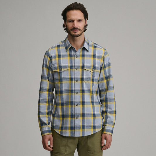 Eddie Bauer Men's Long-Sleeve Eddie's Cabin Shirt - Jaspe Flannel