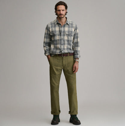 Eddie Bauer Men's Long-Sleeve Eddie's Cabin Shirt - Jaspe Flannel