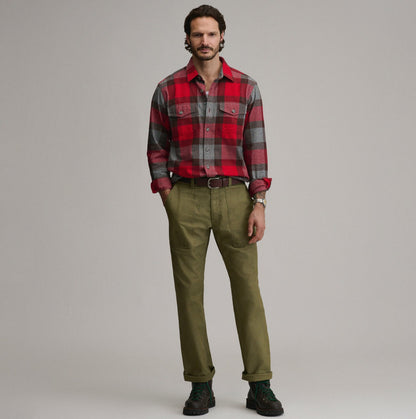 Eddie Bauer Men's Long-Sleeve Eddie's Cabin Shirt - Jaspe Flannel