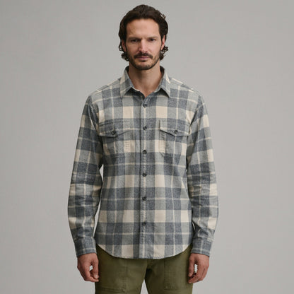 Eddie Bauer Men's Long-Sleeve Eddie's Cabin Shirt - Jaspe Flannel