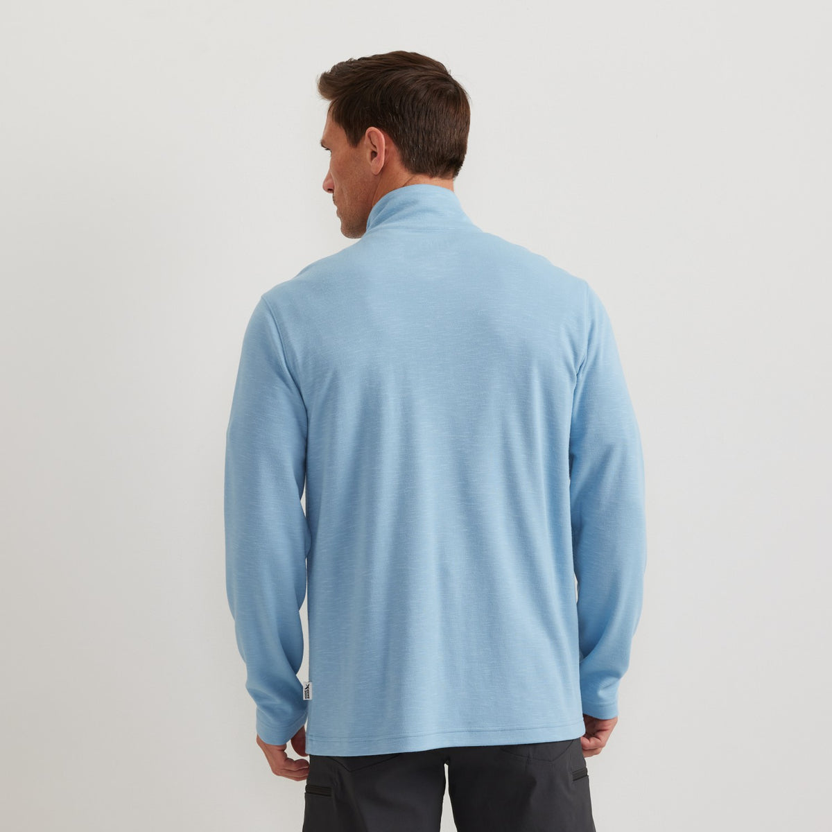 Eddie Bauer Men's LS Journey Modal Knit Qz