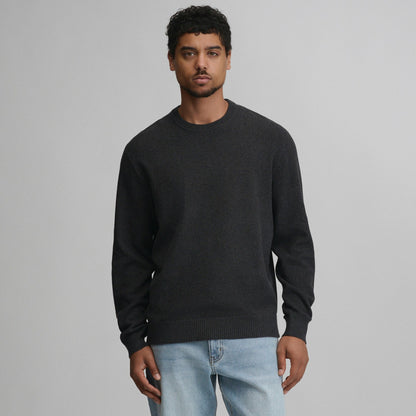Eddie Bauer Men's Classic Crew Solid Sweater