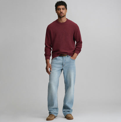 Eddie Bauer Men's Classic Crew Solid Sweater