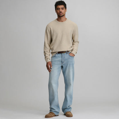 Eddie Bauer Men's Classic Crew Solid Sweater