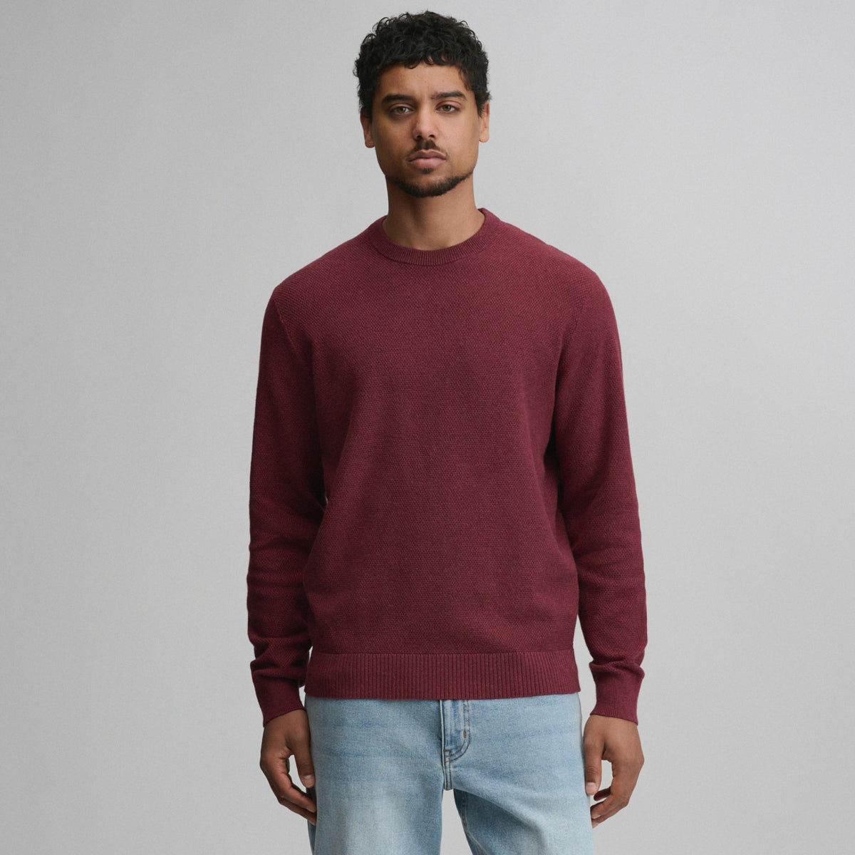 Eddie Bauer Men's Classic Crew Solid Sweater