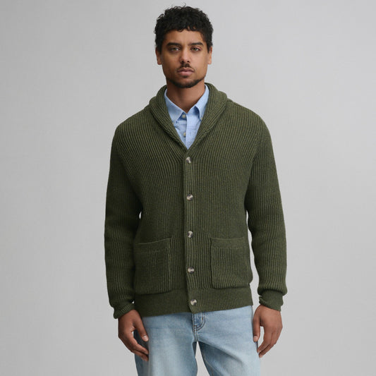 Eddie Bauer Men's Fletcher Bay Shawl Collar Cardigan Sweater